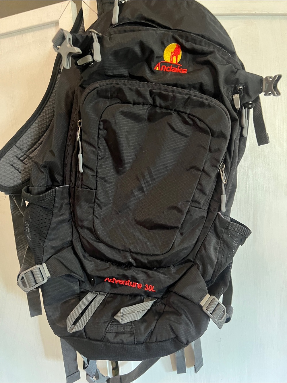 Black Adventure 30L Men's Hiking Backpack